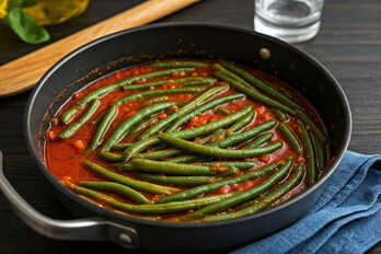 Green beans in tomato sauce