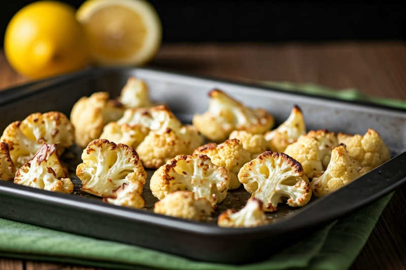 Vegan keto roasted cauliflower