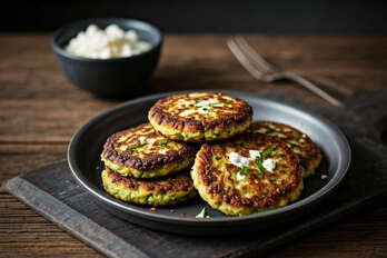 Zucchini baked fritters