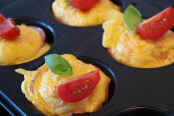 Bacon & cheese egg bites