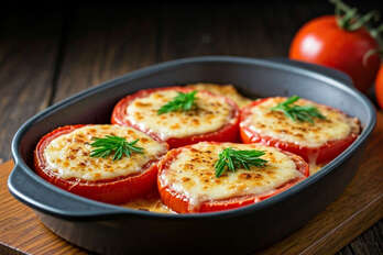 Parmesan baked tomatoes