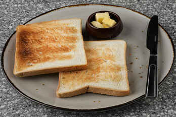 Toasted keto bread with butter